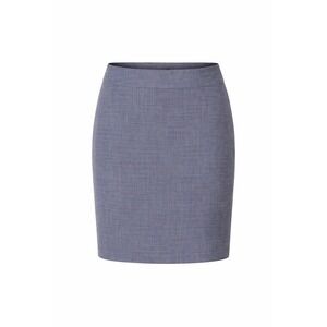 Ann Taylor Factory Blue Grey Crosshatch Pencil Skirt Size 14 Lined Professional